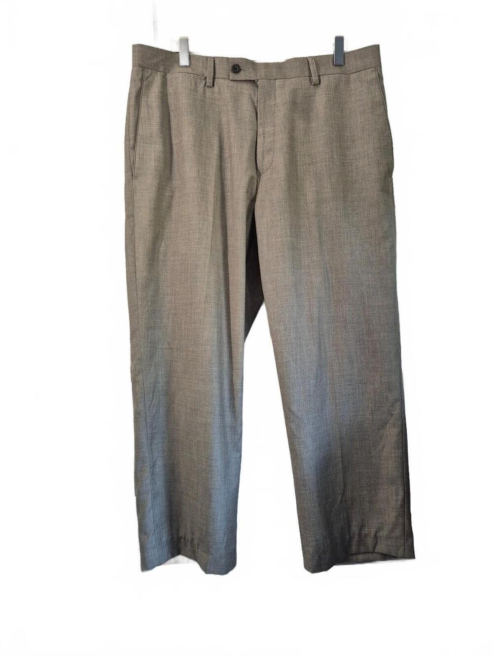 Kenneth Cole Reaction Men’s Taupe Gray Dress Pants 36 Tailored 26" Inseam